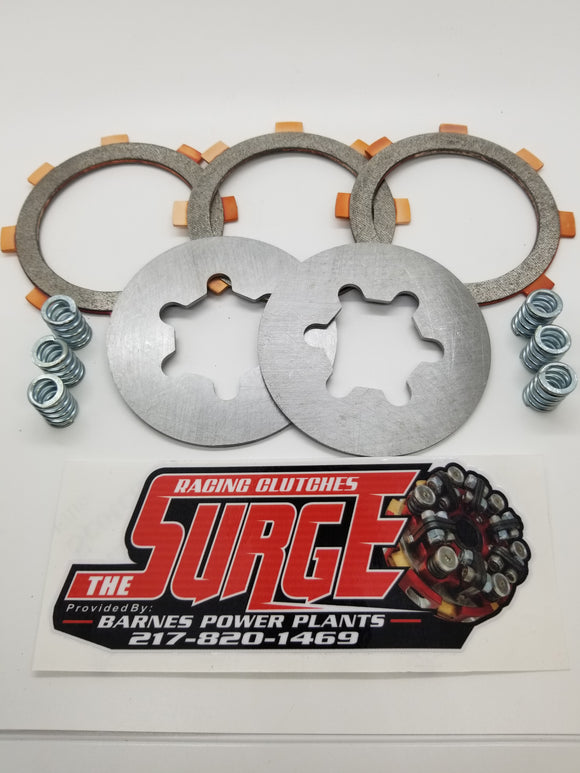 Surge Clutch Rebuild Kit -3 Disc - (Select Spring Color)
