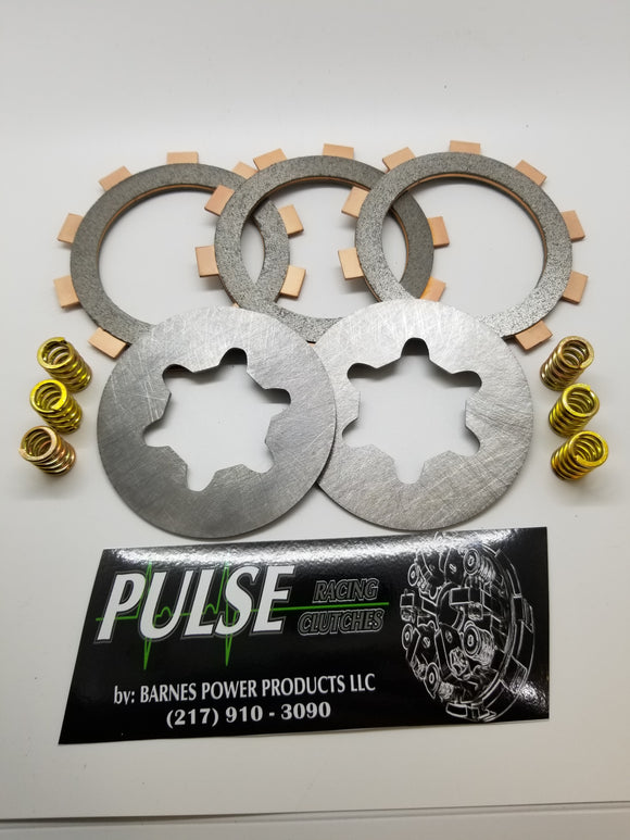 Pulse Clutch Rebuild Kit - 3 Disc - (Select Spring Color)