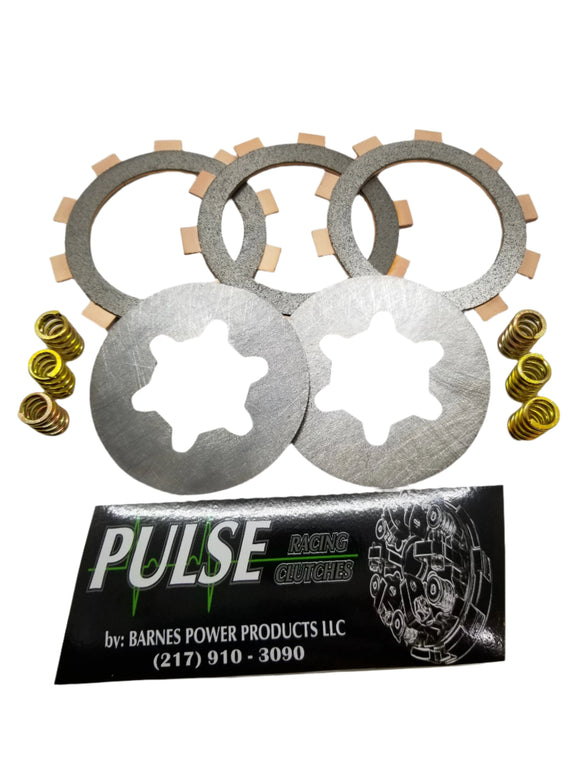 Pulse Clutch Rebuild Kit - 3 Disc - (Select Spring Color)